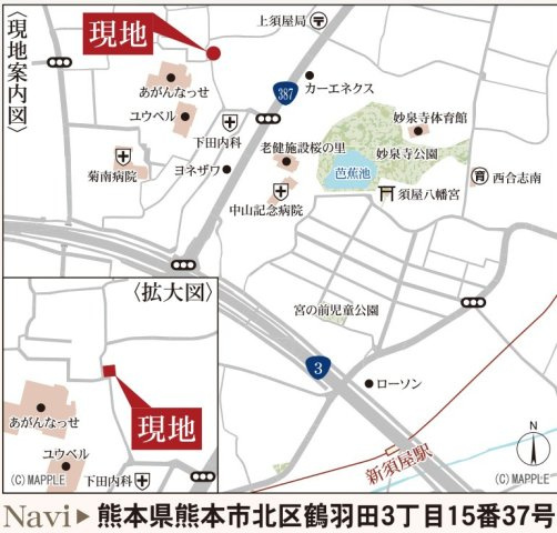 リーブルガーデン／北区鶴羽田第八／１号棟の地図