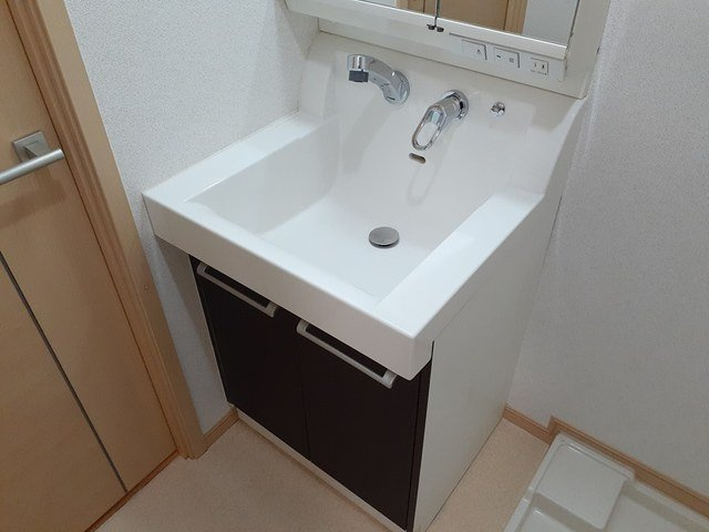 忙しい朝には欠かせない洗面所です