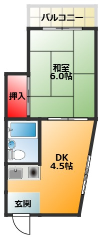 【間取り】 | 豊里丸富マンション