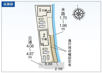 【区画図】 | 静岡市駿河区向敷地4丁目 2期 新築一戸建て 1号棟 | 1号棟の区画図です