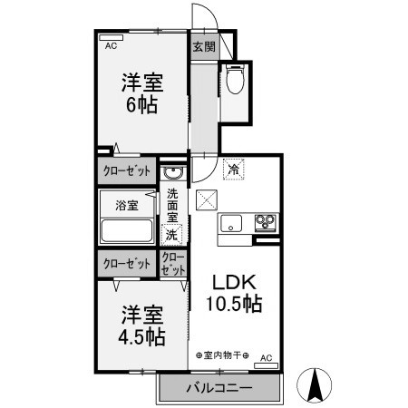 【間取り】 | ハーベスト・ムーンⅡ