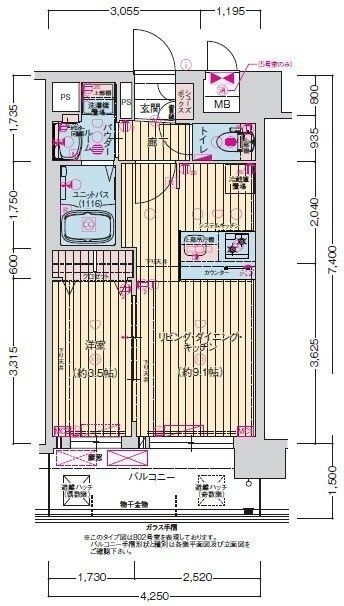 大阪市浪速区桜川４丁目の賃貸マンションの間取り|現状有姿