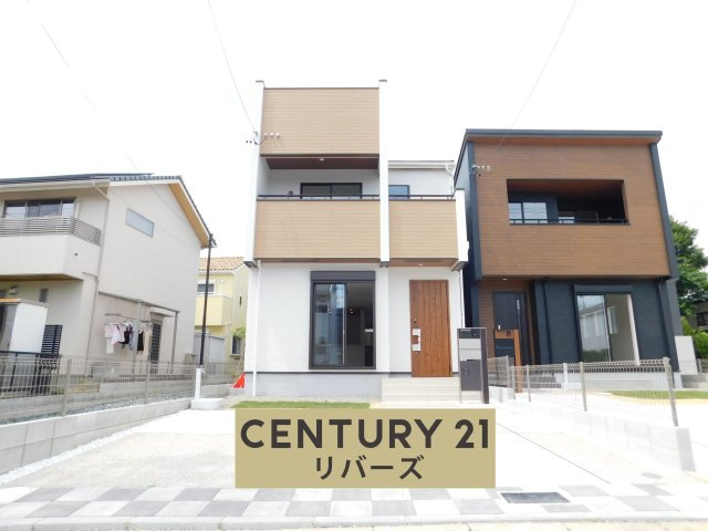 清須市上条２丁目の新築一戸建の外観|☆１号棟☆　　新価格！！いつでも見学できます♪（お問合せ当日、平日、水曜、夜間でもＯＫ）　南向き、陽当たり良好！　駐車並列２台ＯＫ　長期優良住宅・制震ダンパー搭載！　庭付き♪　南面インナーバルコニー！