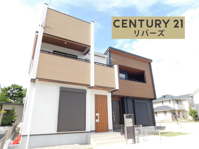 清須市上条２丁目の新築一戸建の外観|☆１号棟☆　　新価格！！いつでも見学できます♪（お問合せ当日、平日、水曜、夜間でもＯＫ）　南向き、陽当たり良好！　駐車並列２台ＯＫ　長期優良住宅・制震ダンパー搭載！　庭付き♪　南面インナーバルコニー！