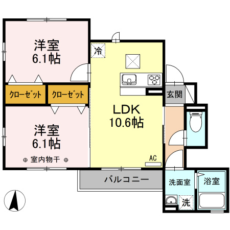 【間取り】 | ラマージュⅥ