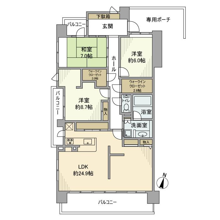ウィズ松戸陽だまりの丘の間取り