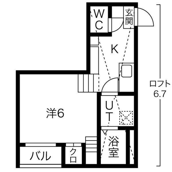 K&K Dream 今池　名古屋市賃貸　仲介手数料無料の間取り