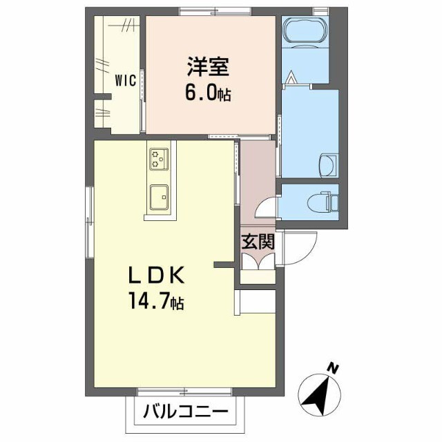 ビックイーストDの間取り
