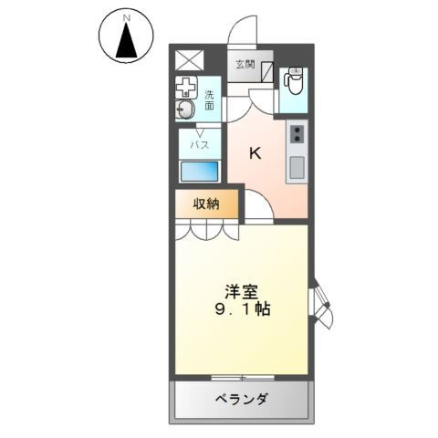 ピアッツア紗梨の間取り