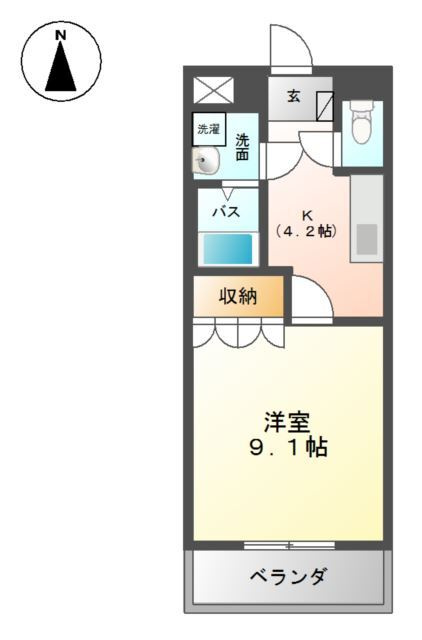 ピアッツア紗梨の間取り