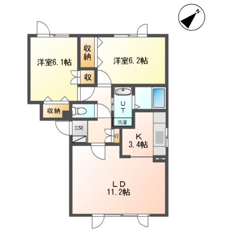 エフプレイスⅡの間取り
