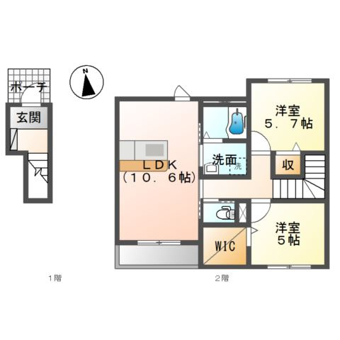 ハイムガーデンⅡの間取り