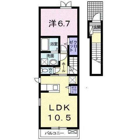 ラヴィエールⅡの間取り