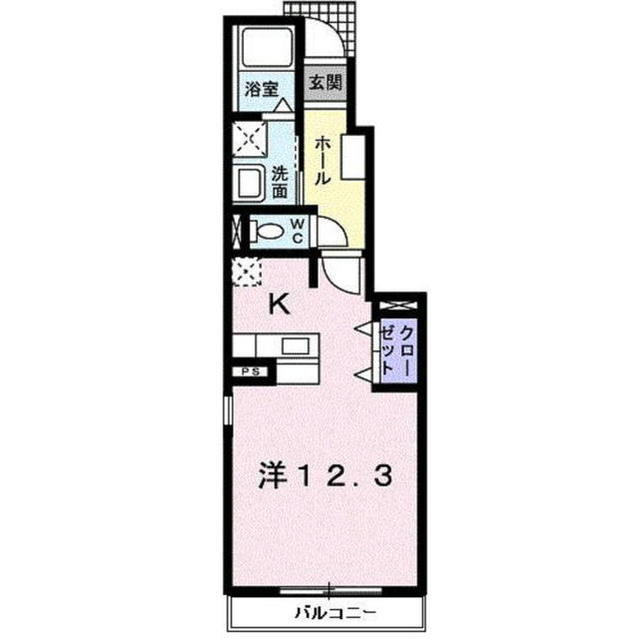 レフィナード　フロール　エフの間取り