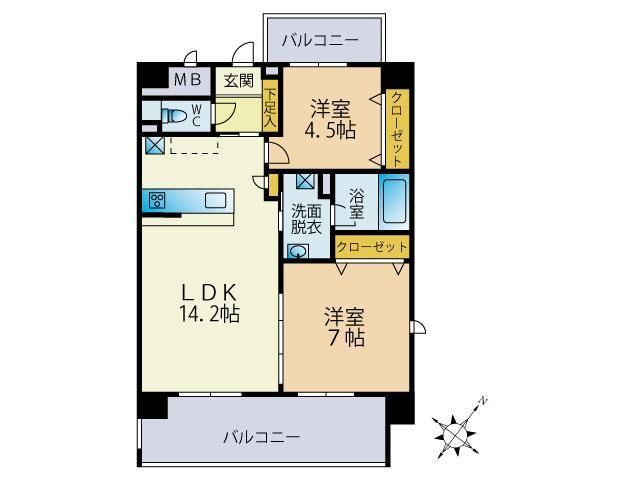 【間取り】 | SYKプレミール東那珂