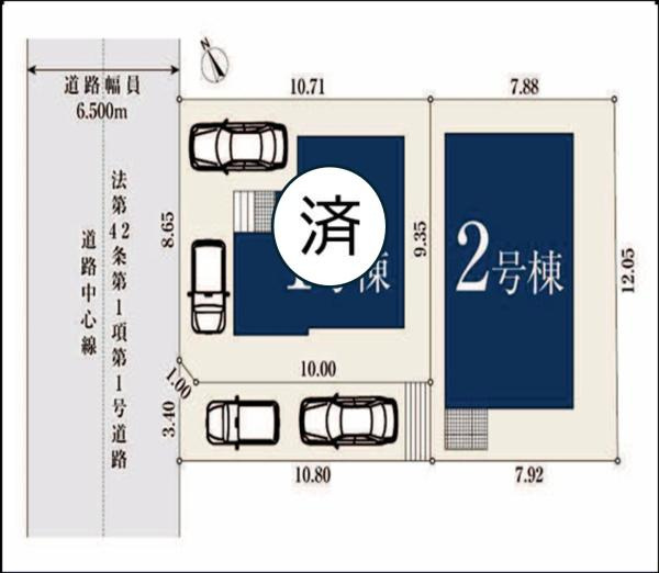 横浜市青葉区美しが丘西１丁目の新築一戸建の区画図|閑静な住宅地にございます！
是非現地へお越しください！