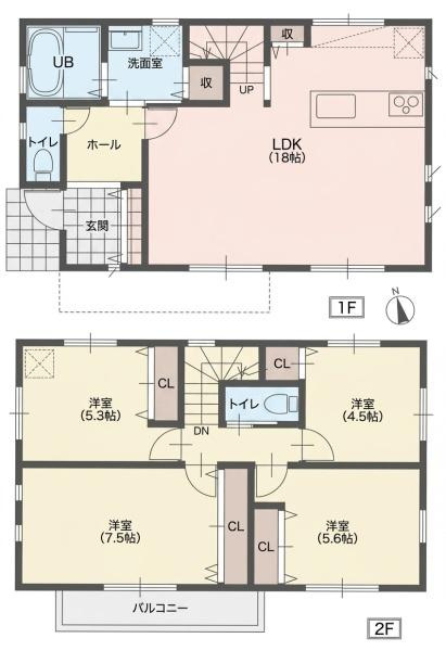 横浜市港北区新吉田東１丁目の新築一戸建の間取り|使い勝手の良い4LDK
お気軽にお問い合わせください。