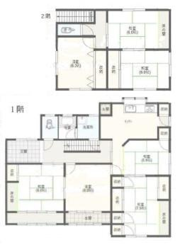 海南市鳥居　中古戸建の間取り