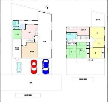 和歌山市西庄　中古戸建の間取り