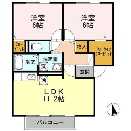 【間取り】 | バームクーヘン　B棟