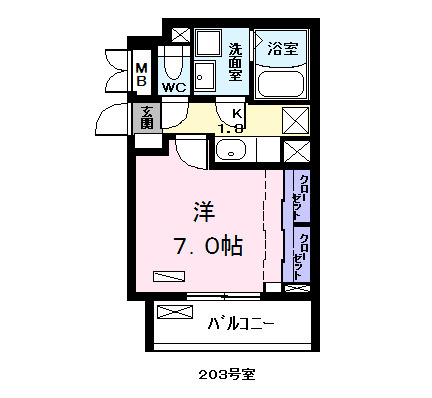 アニメート泉の間取り