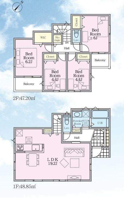 藤沢市高倉新築戸建て　4号棟の間取り|間取図「藤沢市高倉新築戸建て　4号棟」