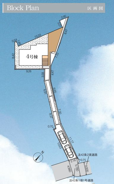 藤沢市高倉新築戸建て　4号棟の区画図|区画図「藤沢市高倉新築戸建て　4号棟」