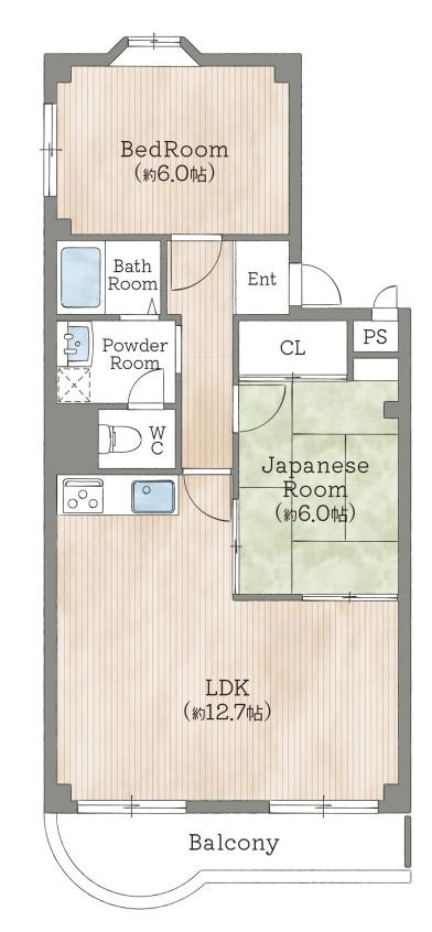 エスポアール西宮北口Ⅱの間取り