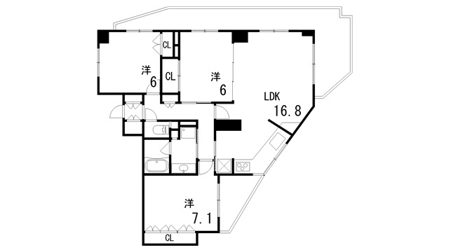 リーベスト芦屋川の間取り