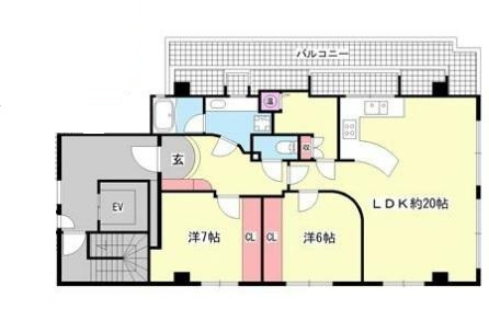 イルシオンド芦屋の間取り