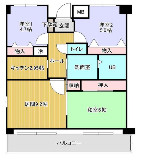 アーバン幸大の間取り