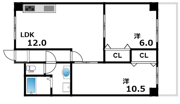 芦屋東山アーバンライフの間取り