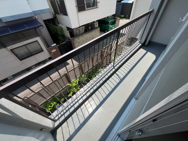 武庫川ハイツのバルコニー