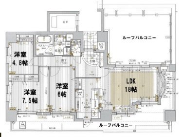 ワコーレ甲子園口フィールズの間取り