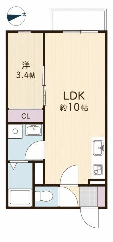 リブレメゾン東鳴尾Ⅰの間取り