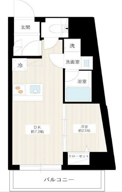 Cion SANGEN-JYAYA　築浅　分譲賃貸　ペット相談の間取り