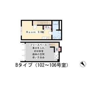 【間取り】 | ガレージハウスK