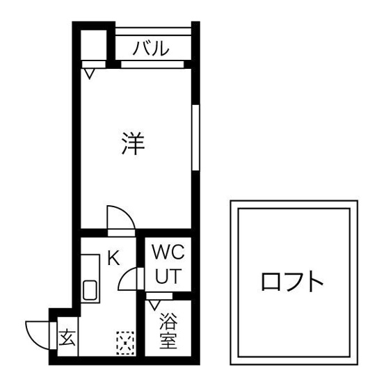 【間取り】 | コーポ愛花夢