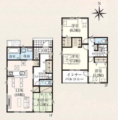天童市東本町1期【新築建売】の間取り|間取り図