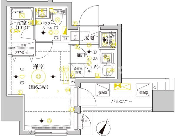 セジョリ横浜ウエスト【おとり物件なし】#学生・社会人にオススメ！初期費用分割払いOK！の間取り