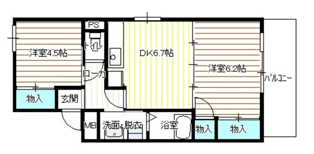 クレール大島の間取り