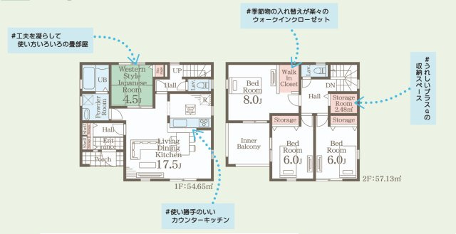 【いわき市平城東１丁目／15号棟】　■マルトまで徒歩7分と買い物利便良好♪の間取り|【15号棟間取図です】