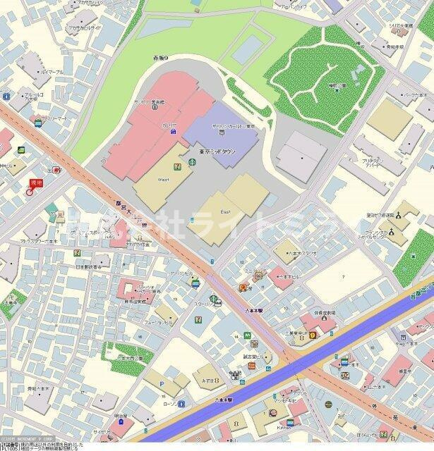 藤和六本木ホームズの地図| 