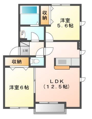 ピア京山　Ａの間取り
