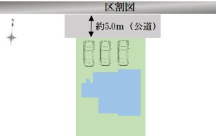所沢市中新井12期　全1棟　新築戸建の区画図