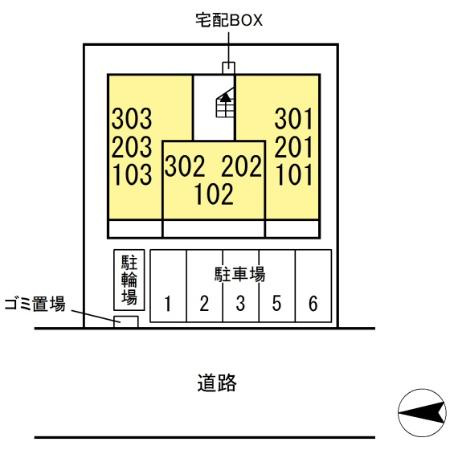 Ferro Palazzo　D棟の区画図
