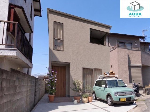オール電化デザイナーズハウス中昭和町建売④の外観|外観の完成予想図です