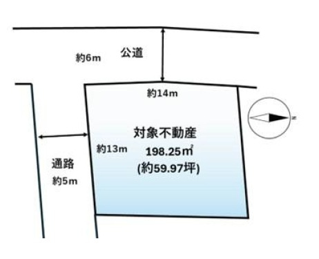 加古川市西神吉町岸　　　JR「宝殿駅」徒歩14分の区画図