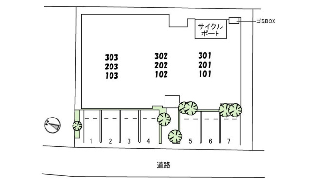 ＣＡＳＡ　ニックスVの区画図