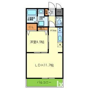 Sunbloom Neoの間取り|脱衣スペースもあります